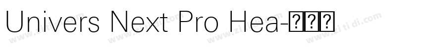 Univers Next Pro Hea字体转换